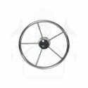 Volante em Aço Inox 13 1/2" 5 Raios com Acabamento Central em Bakelit
