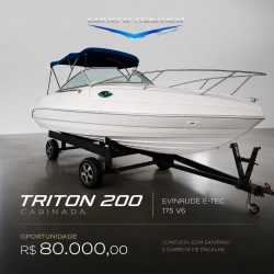 Lancha Triton 200 Cabinada