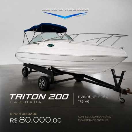 Lancha Triton 200 Cabinada
